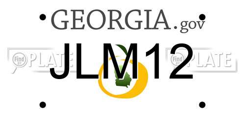 JLM12 Georgia License Plate