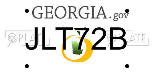 JLT72B Georgia License Plate
