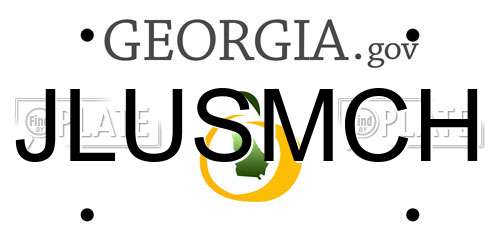 JLUSMCH Georgia License Plate