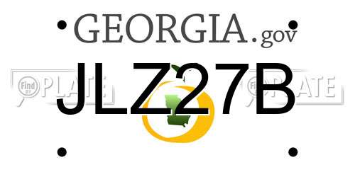 JLZ27B Georgia License Plate