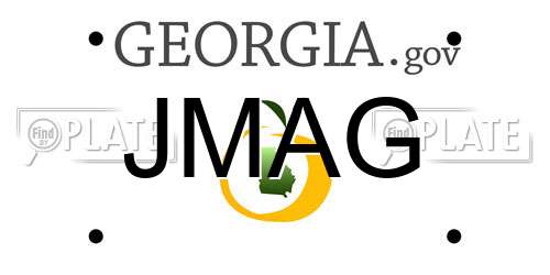 JMAG Georgia License Plate