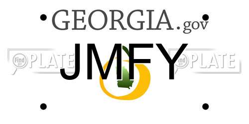 JMFY Georgia License Plate