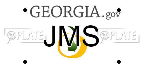 JMS Georgia License Plate