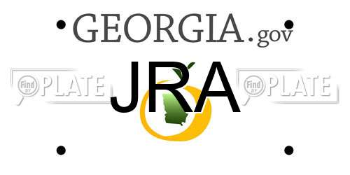 JRA Georgia License Plate