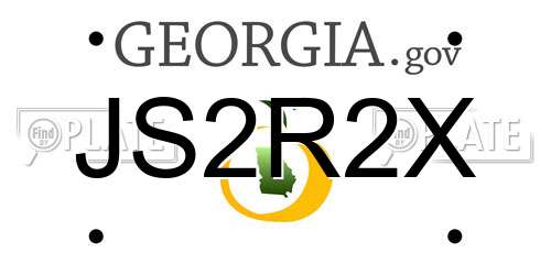 JS2R2X Georgia License Plate