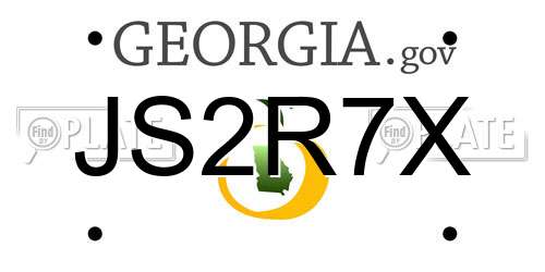 JS2R7X Georgia License Plate