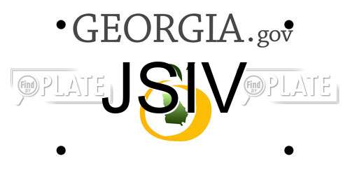 JSIV Georgia License Plate