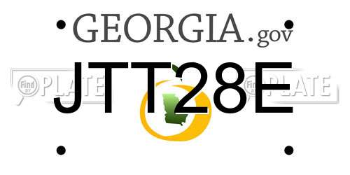 JTT28E Georgia License Plate