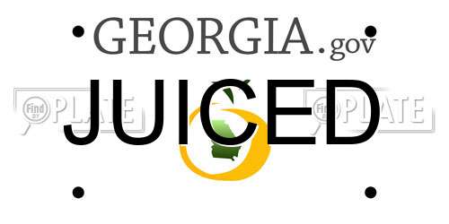 JUICED Georgia License Plate