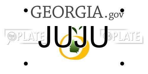 JUJU Georgia License Plate