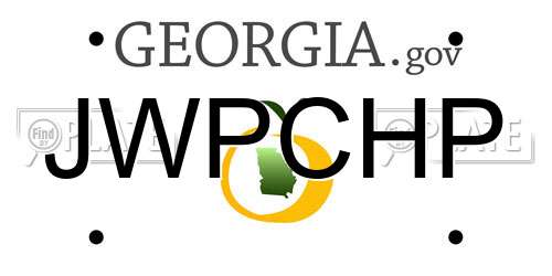 JWPCHP Georgia License Plate