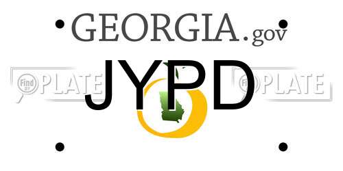 JYPD Georgia License Plate