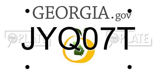 JYQ07T Georgia License Plate