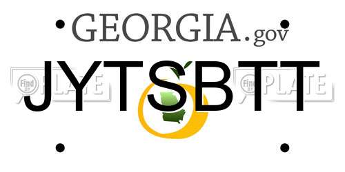 JYTSBTT Georgia License Plate