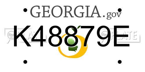 K48879E Georgia License Plate