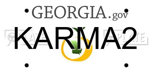 KARMA2 Georgia License Plate