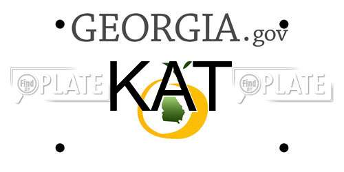 KAT Georgia License Plate