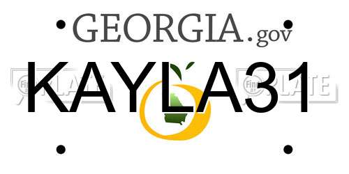 KAYLA31 Georgia License Plate