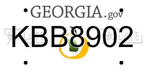 KBB8902 Georgia License Plate