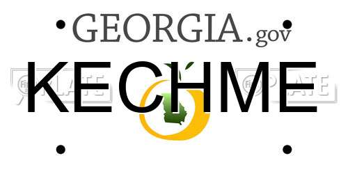KECHME Georgia License Plate