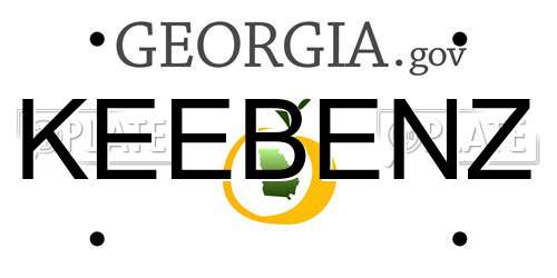 KEEBENZ Georgia License Plate