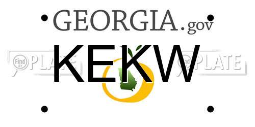 KEKW Georgia License Plate