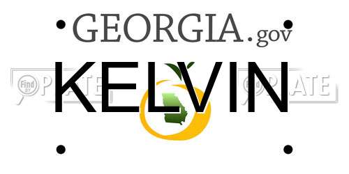 KELVIN Georgia License Plate
