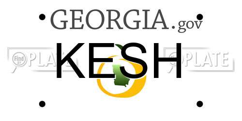 KESH Georgia License Plate