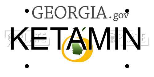 KETAMIN Georgia License Plate