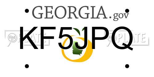 KF5JPQ Georgia License Plate