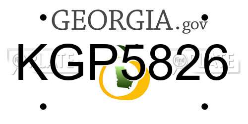 KGP5826 Georgia License Plate