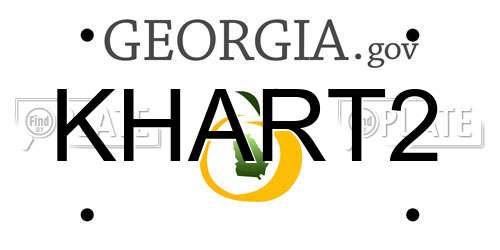 KHART2 Georgia License Plate