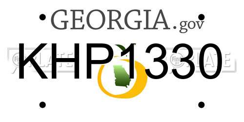 KHP1330 Georgia License Plate