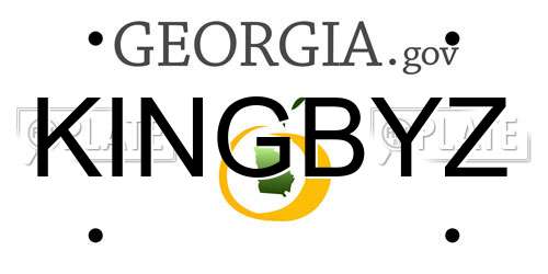 KINGBYZ Georgia License Plate