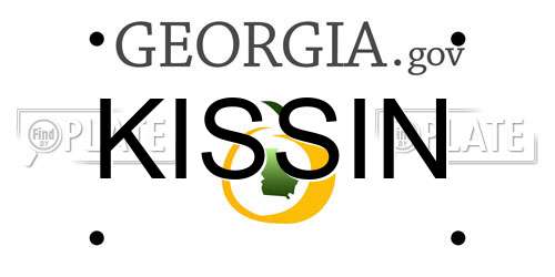 KISSIN Georgia License Plate