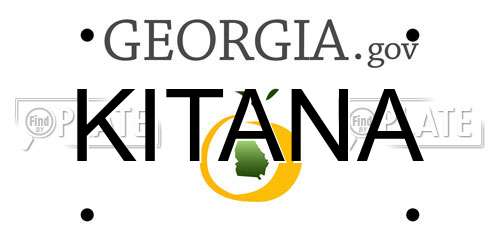 KITANA Georgia License Plate