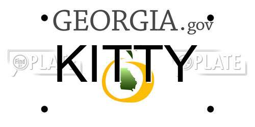 KITTY Georgia License Plate