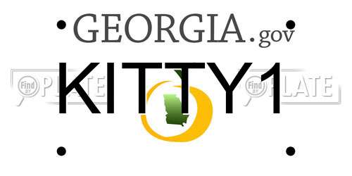 KITTY1 Georgia License Plate