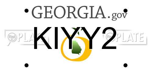 KIYY2 Georgia License Plate