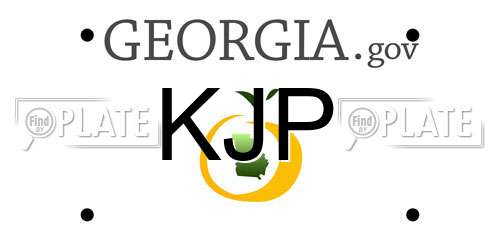 KJP Georgia License Plate