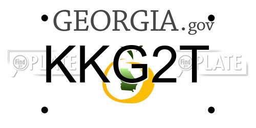 KKG2T Georgia License Plate