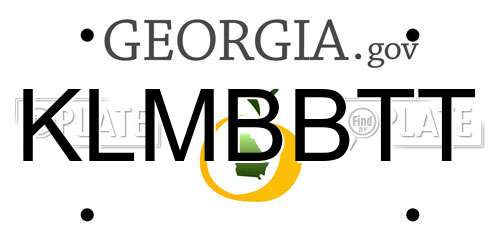 KLMBBTT Georgia License Plate