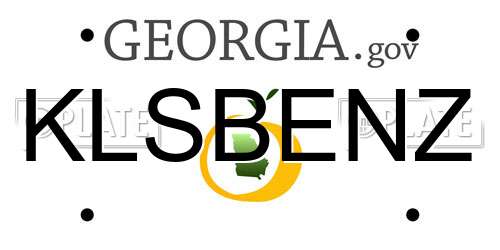 KLSBENZ Georgia License Plate