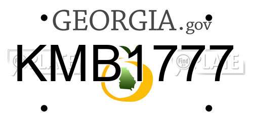KMB1777 Georgia License Plate