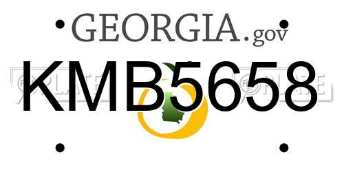 KMB5658 Georgia License Plate