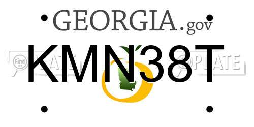 KMN38T Georgia License Plate