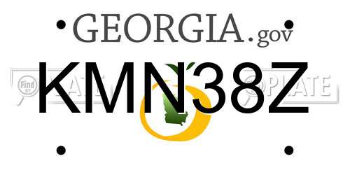 KMN38Z Georgia License Plate