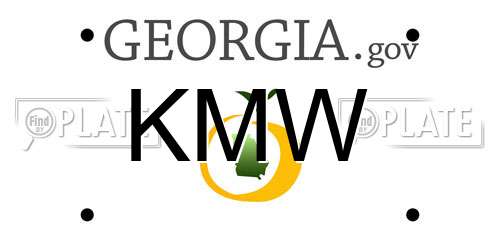 KMW Georgia License Plate