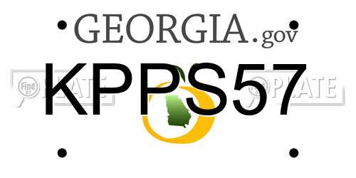 KPPS57 Georgia License Plate