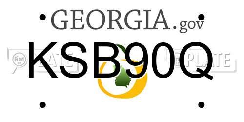 KSB90Q Georgia License Plate